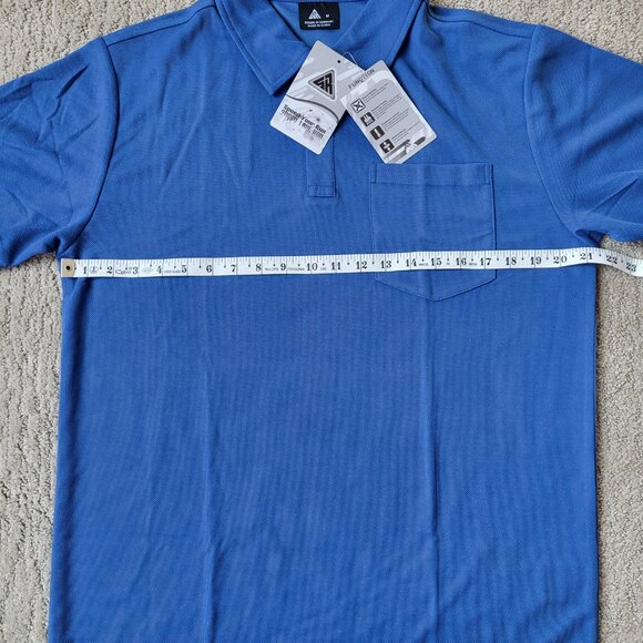 Men’s Short Sleeve Polo Shirt – Royal Blue – Size M – Speed Your Run – NWT - Picture 4 of 7